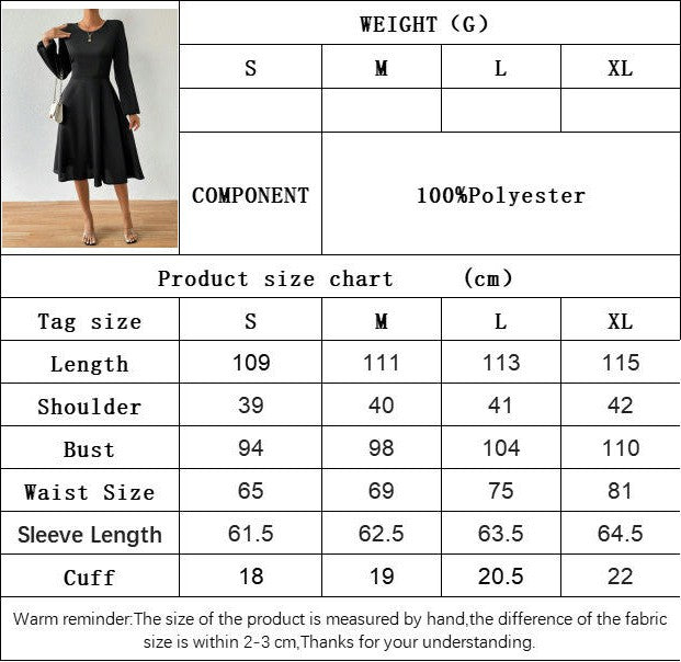 Women's Casual Crewneck Tie Back Backless Dress Long Sleeve A Line Flowy Midi Dress