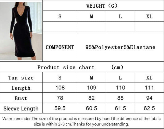 Women's Sexy Bodycon Long Sleeve Ruched Deep V Neck Tie Back Solid Party Club Midi Dress