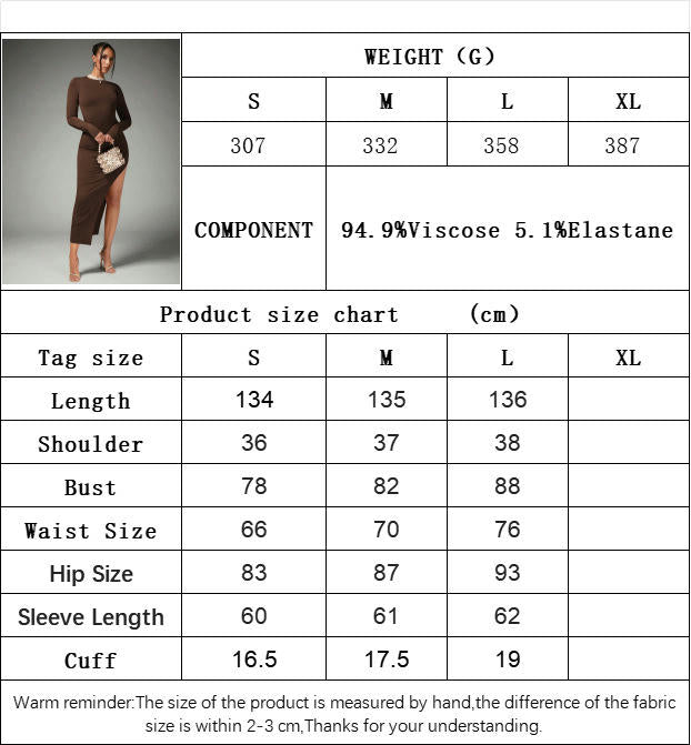 Women's Sexy Long Sleeve Crew Neck Backless Long Dress Tie Back Casual Bodycon Split Maxi Dress