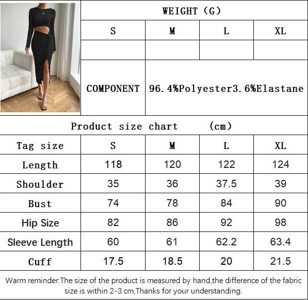 Womens Knit Dress Crew Neck Long Sleeve Sexy Bodycon Ruched Cutout Midi Dresses
