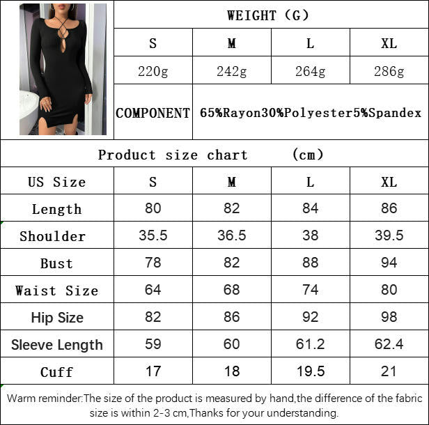 Women's Sexy Cutout Tie Scoop Neck Long Sleeve Bodycon Split Mini Dress