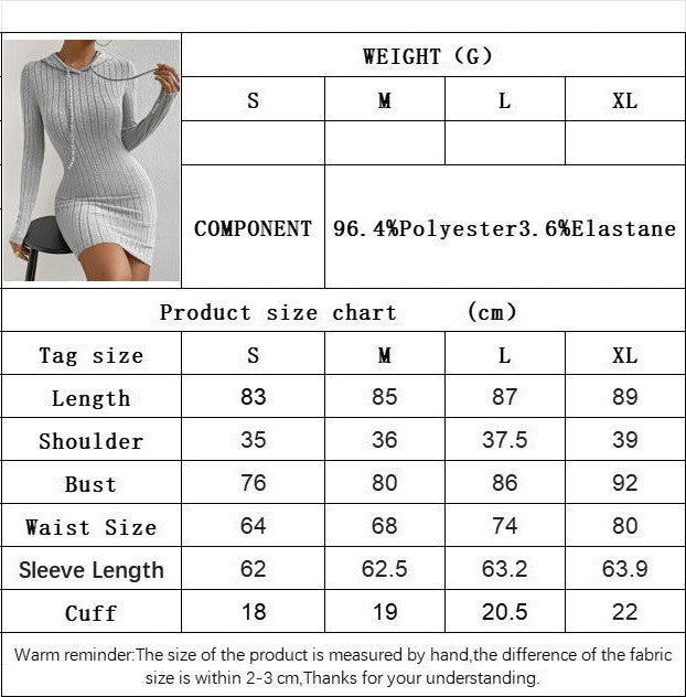 Women's Casual Long Sleeve Pullover Mini Dress Bodycon Ribbed knit Hoodie Dresses