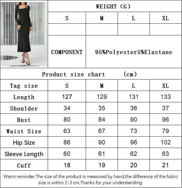 Women's Fall Long Sleeve Square Neck Dress Cutout Knit Party Club Bodycon Maxi Dresses