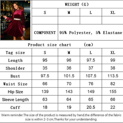 Womens Long Sleeve Velvet Mini Dresses Mock Neck A Line Swing Cocktail Party Dress