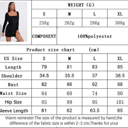 Womens Sexy Velvet Long Sleeve Square Neck Bodycon Split Elegant Mini Party Dress