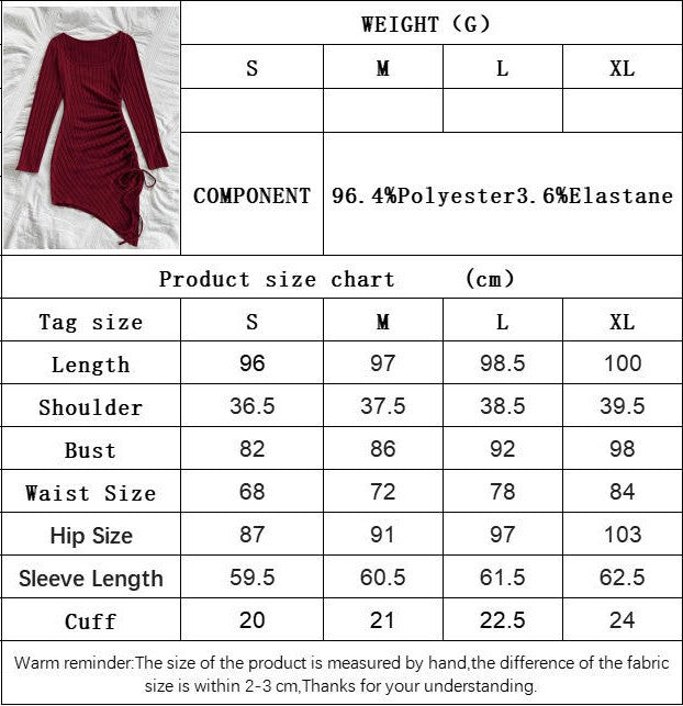 Women's Square Neck Long Sleeve Ruched Bodycon Mini Dress Drawstring Clubwear Dresses