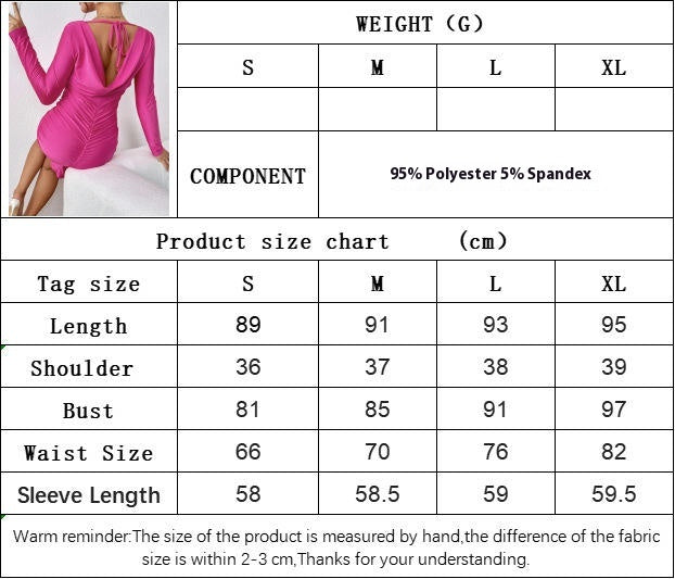 Women's Square Neck Long Sleeve Mini Dress Ruched Backless Bodycon Casual Dresses