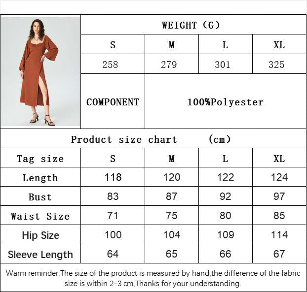 Womens Puff Long Sleeve Sweetheart Neck Dress A Line Flowy Split Midi Dresses
