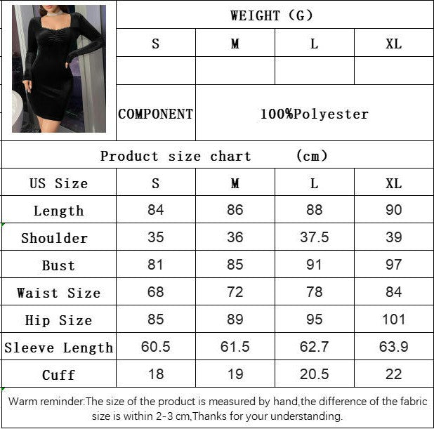 Womens Sexy Square Neck Velvet Long Sleeve Bodycon Ruched Elegant Mini Party Dress