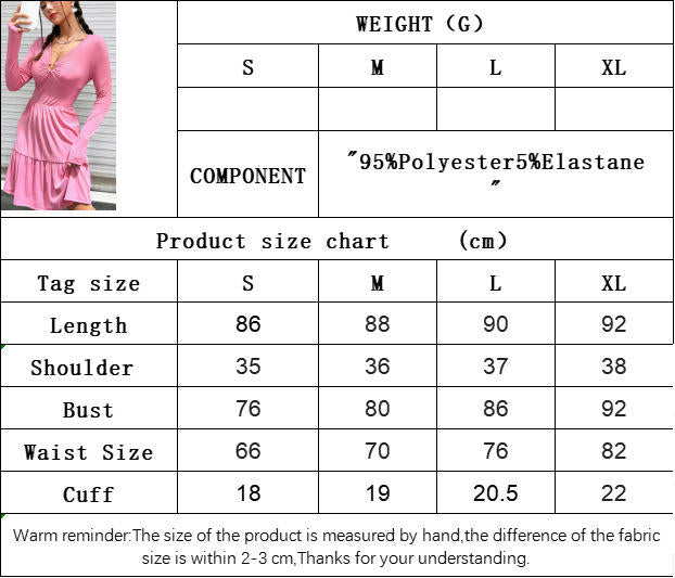 Fall Dresses for Women V Neck Long Sleeves A Line Ruffled Casual Midi Dress