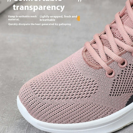 Leisure Women's Lace Up Travel Soft Sole Comfortable Shoes Outdoor Breathable Sneaker