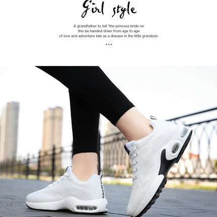 Womens Lightweight Air Cushion Sneakers Breathable Gym Jogging Running Tennis Shoes