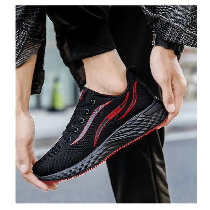 Shoes for Men Lightweight Non-Slip Sneakers Breathable Running Training Lace-up Shoes