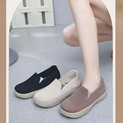 Leisure Women's Slip On Travel Soft Sole Comfortable Shoes Outdoor Walking Shoes