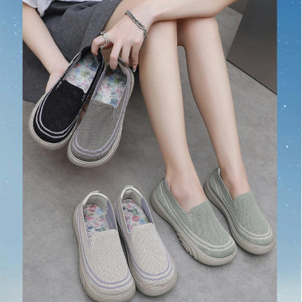Leisure Ladies Slip On Travel Soft Sole Comfortable Outdoor Fashion Shoes