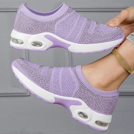 Womens Tennis Walking Shoes Slip On Casual Sneakers Non Slip Resistant Shoes