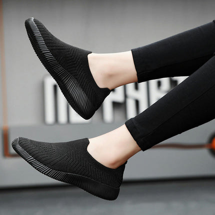 Women's Sport Casual Walking Shoes Antislip Out Soft Sole Breathable Slip On Shoes