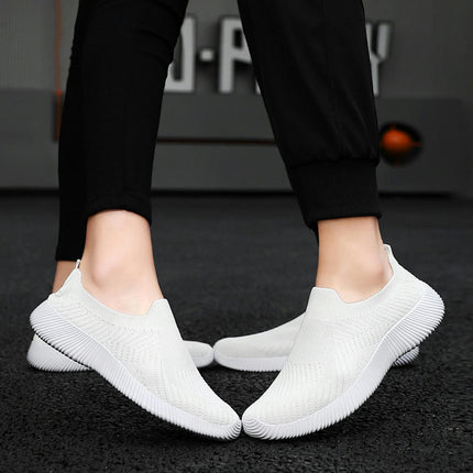 Women's Sport Casual Walking Shoes Antislip Out Soft Sole Breathable Slip On Shoes