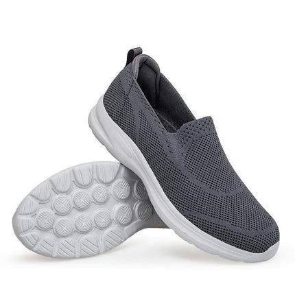 Womens Walking Flat Shoes Lightweight Jogging Work Casual Comfy Slip-On Shoes