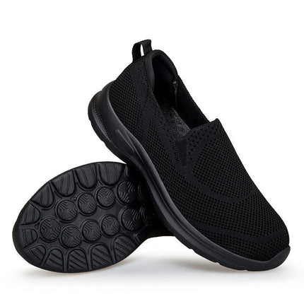 Womens Walking Flat Shoes Lightweight Jogging Work Casual Comfy Slip-On Shoes