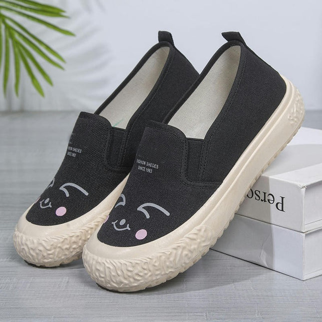 Women Casual Shoes Dressy Lightweight Breathable Walking Slip-On Shoes