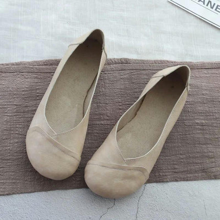Women's Flats Round Toe Comfort Light Weight Slip On Walking Shoes