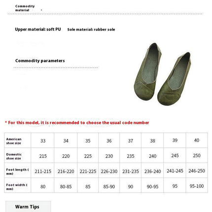 Women's Flats Round Toe Comfort Light Weight Slip On Walking Shoes