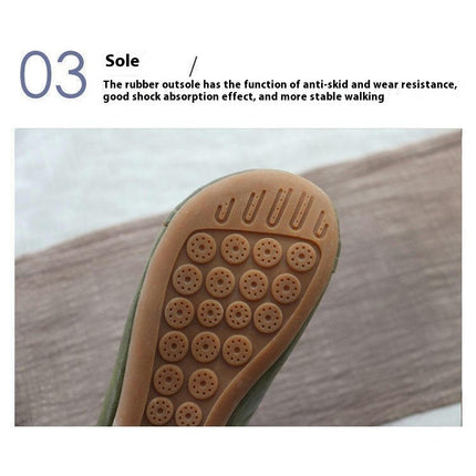 Women's Flats Round Toe Comfort Light Weight Slip On Walking Shoes
