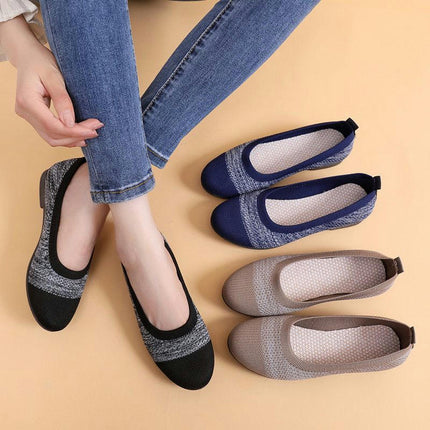 Women's Flats Shoes Lightweight Comfort Dress Round Toe Slip On Shoes
