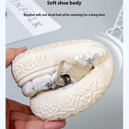 Womens Shoes Slip On Round Toe Fashion Breathable Walking Shoes
