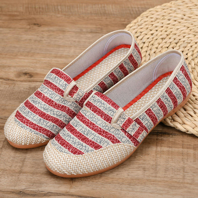 Fashion Women's Slip on with Arch Support Breathable Walking Shoes