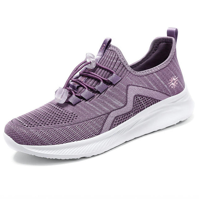 Womens Leisure Breathable Outdoor Trainer Mesh Running Fashion Slip-On Shoes