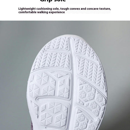 Womens Leisure Breathable Outdoor Trainer Mesh Running Fashion Slip-On Shoes