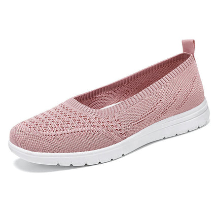 Leisure Women's Slip On Travel Soft Sole Comfortable Shoes Outdoor Mesh Runing Sports Sneaker