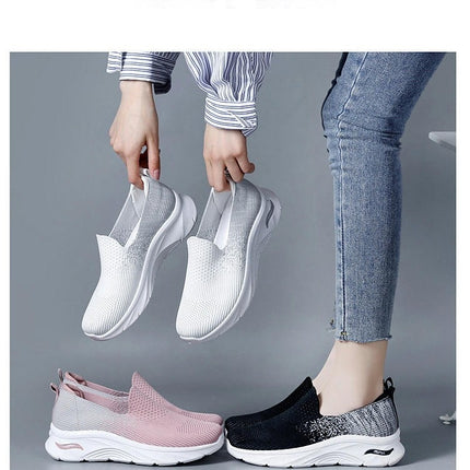 Walking Shoes Women Arch Support Slip On Sneakers with Memory