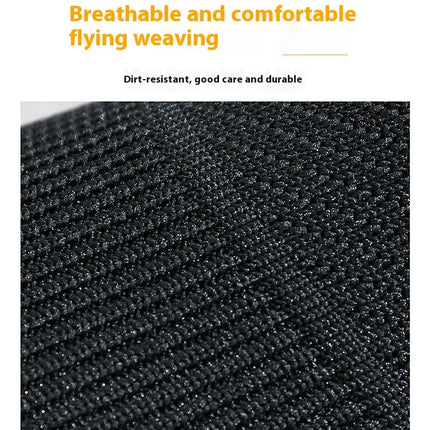 Fashion Non Slip Comfortable Women Slip On Fly Woven Mesh Simple Shoes