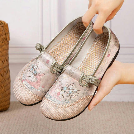 Women's Mesh Ethnic Style Casual Ankle Strap Shoes Chinese Traditional Ancient Style