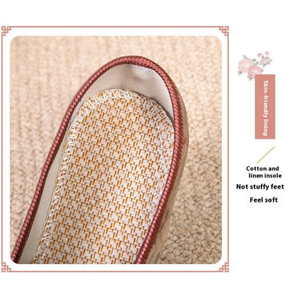Women's Mesh Ethnic Style Casual Ankle Strap Shoes Chinese Traditional Ancient Style