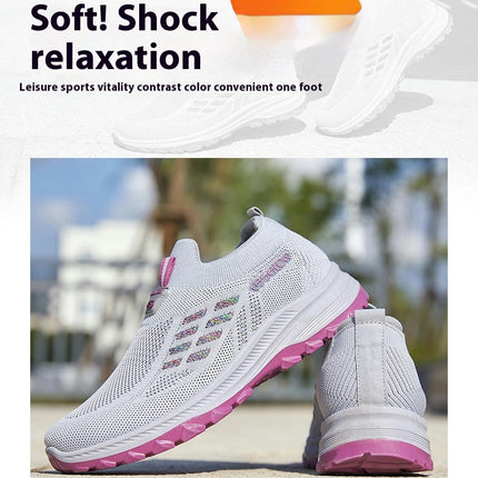 Womens Hands Free Slip on Comfort Maternity Walking Shoes with Arch Support