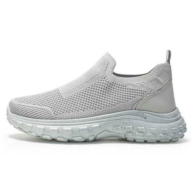 Mens Running Shoes Lightweight Walking Non Slip Breathable Comfortable Workout Slip On Shoes