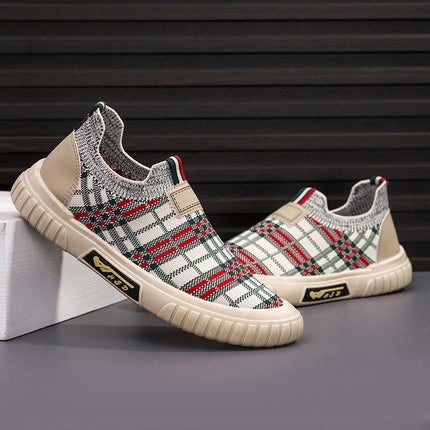 Men's Slip On Walking Shoes Non Slip Lightweight Breathable Workout Shoes