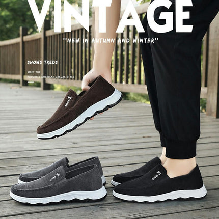 Mens Slip On Walking Shoes Ultra Light Breathable Non Slip Shoes