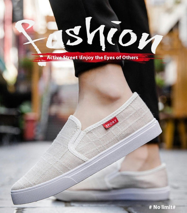 Slip-On Shoes for Men Athletic Gym Workout Jogging Cushioning Comfortable Walking Shoes