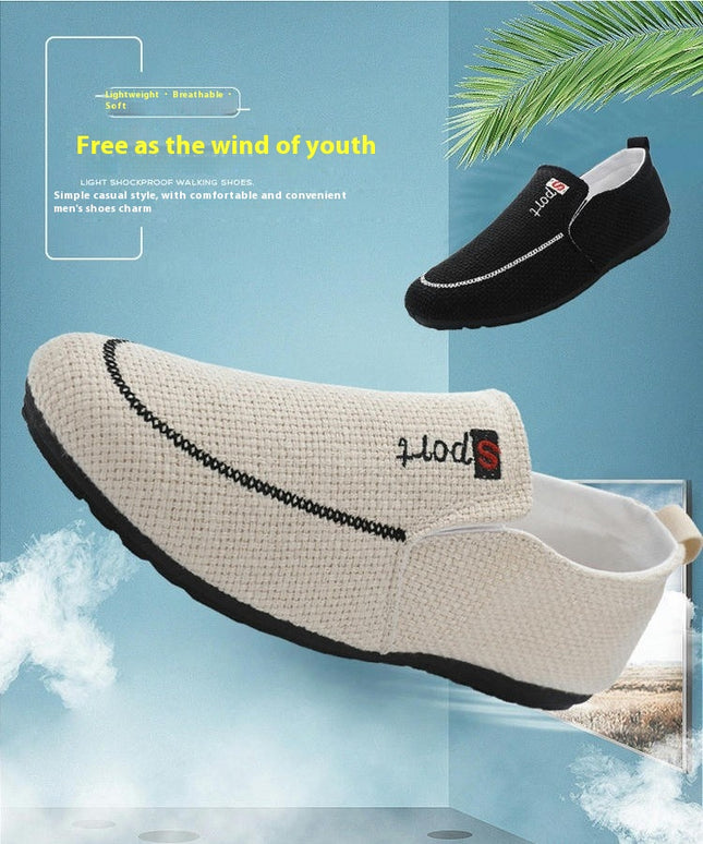 Shoes for Men Ultra Lightweight Breathable Slip-On Non Slip Walking Shoes