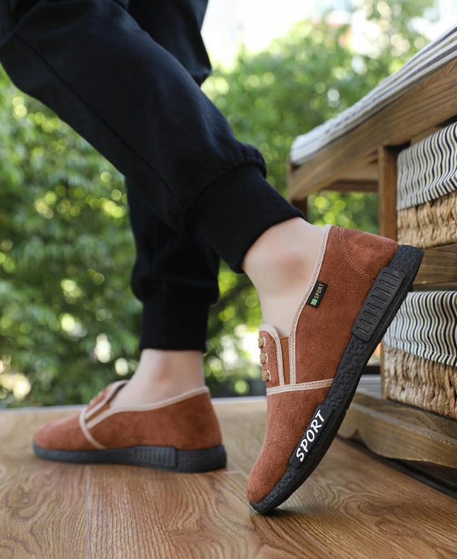 Men's Slip-On Shoes Casual Lightweight Walking Non Slip Breathable Fashion Shoes