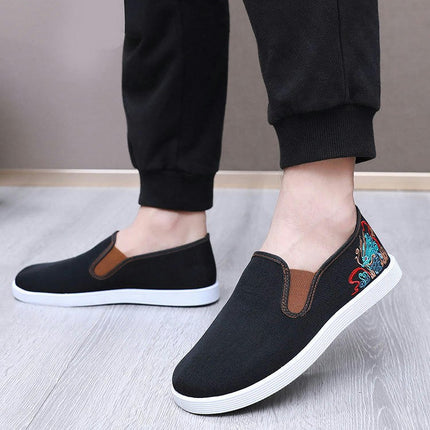 Non Slip Shoes for Men Comfortable Fashion Slip On Tennis Walking Shoes