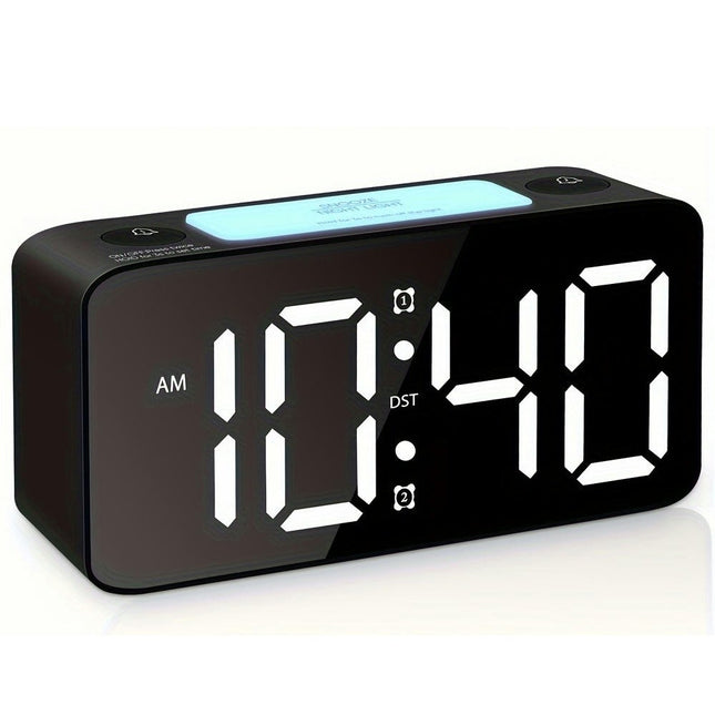 1pc Household Digital Alarm Clock, Mute Clock, Portable Alarm Clock, Desktop Simple Electronic Clock