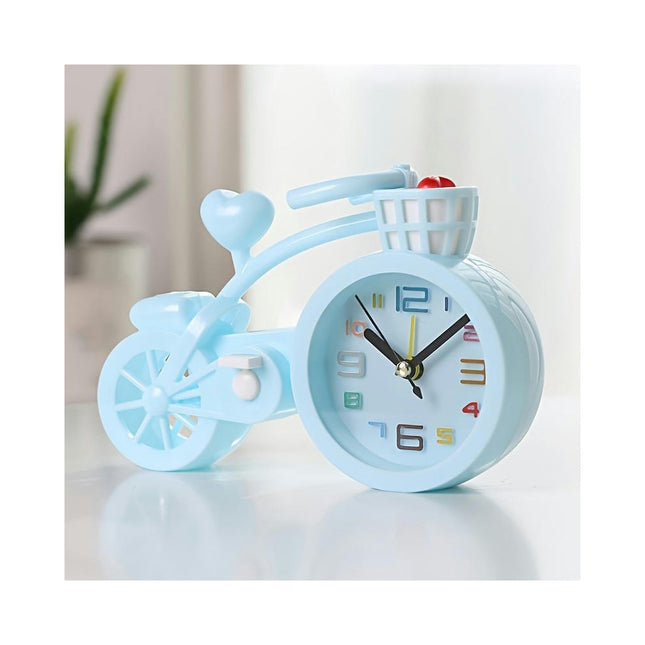 Unique Bicycle-Shaped Silent Alarm Clock Ideal for Home, Living Room, Bedroom & Office Decor