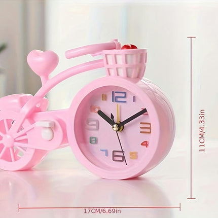 Unique Bicycle-Shaped Silent Alarm Clock Ideal for Home, Living Room, Bedroom & Office Decor
