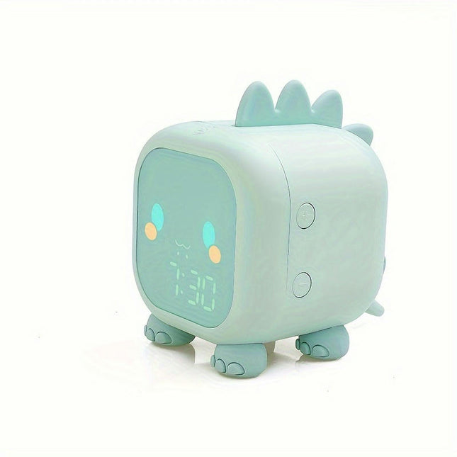 Digital Cartoon Dinosaur Alarm Smart Clock with Adjustable Volume, USB Charging LED Display